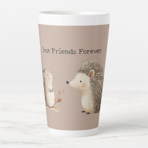 Niedlich Brown Cream Igel Mouse Die besten Freunde Milchtasse
