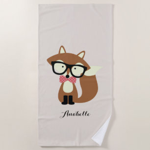 Niedlich Brown Fox Strandtuch