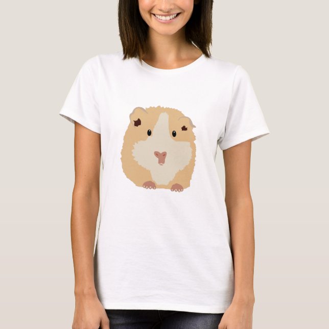 Niedlich Brown Funny Hamster T-Shirt (Vorderseite)