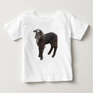 Niedlich Brown Lamb Baby T - Shirt