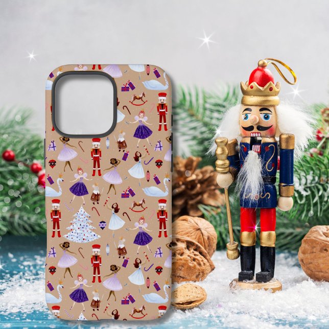 Niedlich Brown Nutcracker Weihnachtsmuster Case-Mate iPhone Hülle (Von Creator hochgeladen)