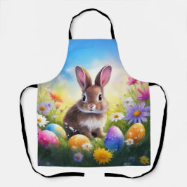 Niedlich Brown Oaster Baby Bunny Schürze