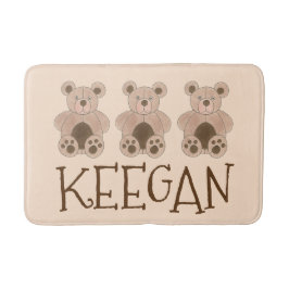 Niedlich Brown Plush Toy Teddy Bär gestopftes Tier Badematte