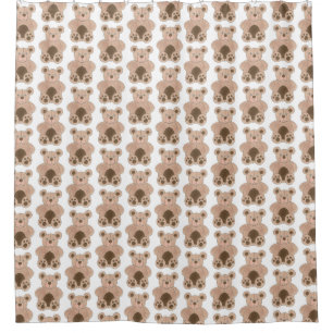 Niedlich Brown Plush Toy Teddy Bär gestopftes Tier Duschvorhang