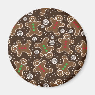 Niedlich Brown Red Green Christmas Lebkuchen Magnet