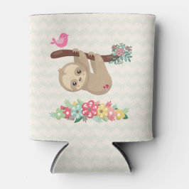 Niedlich Brown Sloth Hanging Dosenkühler