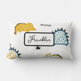 Niedlich brütende Dinosaurier-Muster Lendenkissen