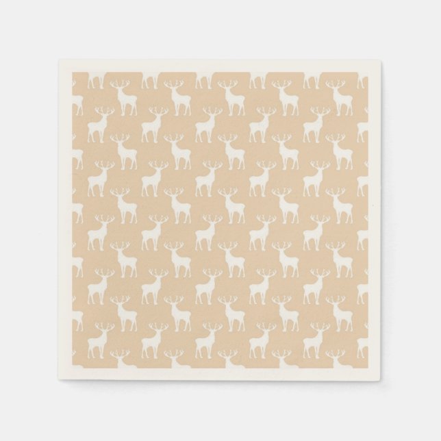 Niedlich Buck Deer Pattern Serviette (Vorderseite)