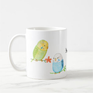 Niedlich Budgies Parakeet Bird Lover individuelle Kaffeetasse