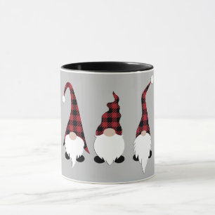 Niedlich Buffalo Karierte Weihnachtsgnomes Tasse