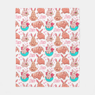 Niedlich Bunnies Fleece Blanket