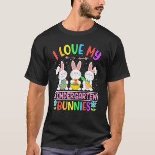 Niedlich Bunnies Funny I Liebe mein Kindergarten f T-Shirt