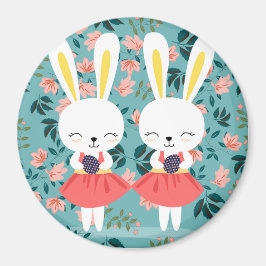 Niedlich Bunnies Magnet