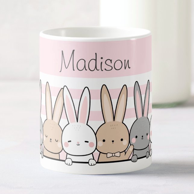 Niedlich Bunnies Personalisiert Kaffeetasse (Von Creator hochgeladen)