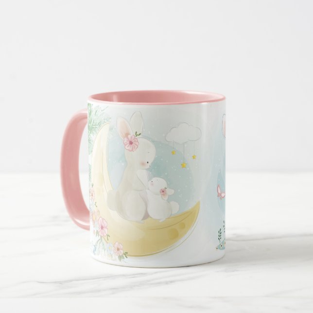 Niedlich Bunnies Tasse (Vorderseite Links)