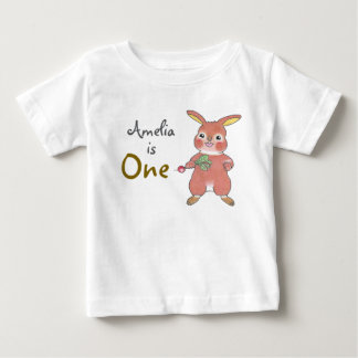 Niedlich Bunny 1. Geburtstag Baby T - Shirt