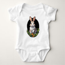 Niedlich Bunny Baby Jersey Bodysuit