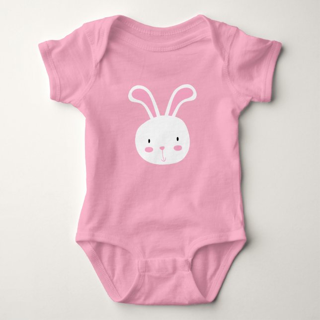 Niedlich Bunny Baby Strampler (Vorderseite)