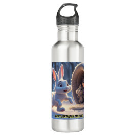 Niedlich Bunny Birthday - Kinder Personalisiertes Edelstahlflasche