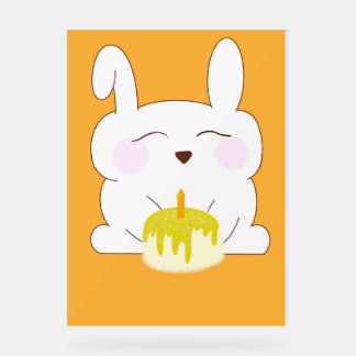 Niedlich Bunny Birthday Themed Poster