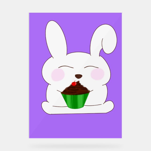 Niedlich Bunny Birthday Themed Poster (Vorderseite)