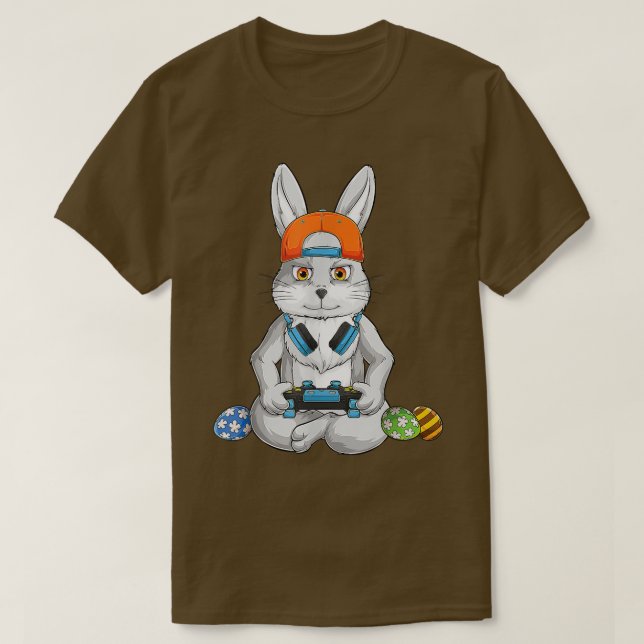 Niedlich Bunny Egg Funny Boys Girls Kids Gamer Hap T-Shirt (Design vorne)