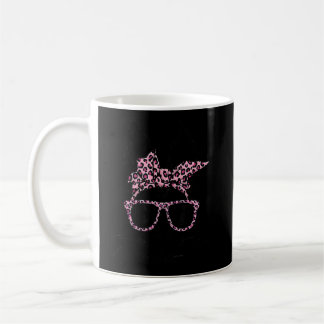 Niedlich Bunny Face Leopard Glasses Headband Happy Kaffeetasse