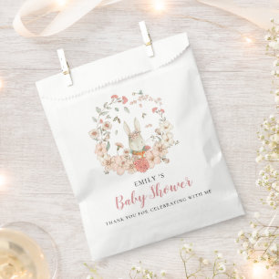 Niedlich Bunny Florals Vielen Dank Baby Dusche Geschenktütchen
