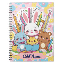 Niedlich Bunny & Friends Notebook - Editierbarer N