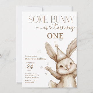 Niedlich Bunny Geburtstag Einladung