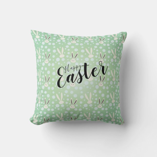 NIEDLICH BUNNY HAPPY EASTER HOLIDAY PARTY Trendy Kissen (Vorderseite)
