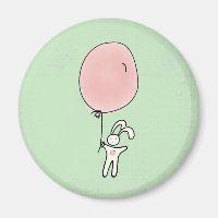 Niedlich Bunny Holding a Balloon