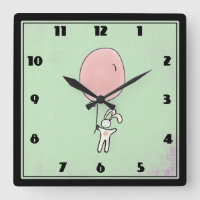 Niedlich Bunny Holding a Balloon
