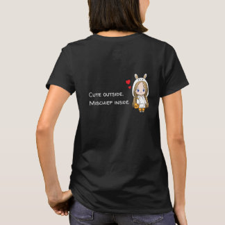 Niedlich Bunny Hood Girl T - Shirt