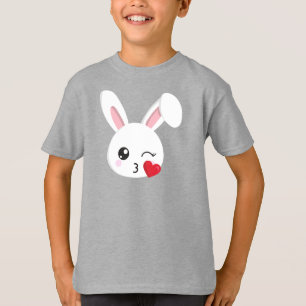 Niedlich Bunny, Little Bunny, White Bunny, Herz, K T-Shirt