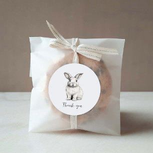 Niedlich Bunny Minimalistisch Vielen Dank Sticker