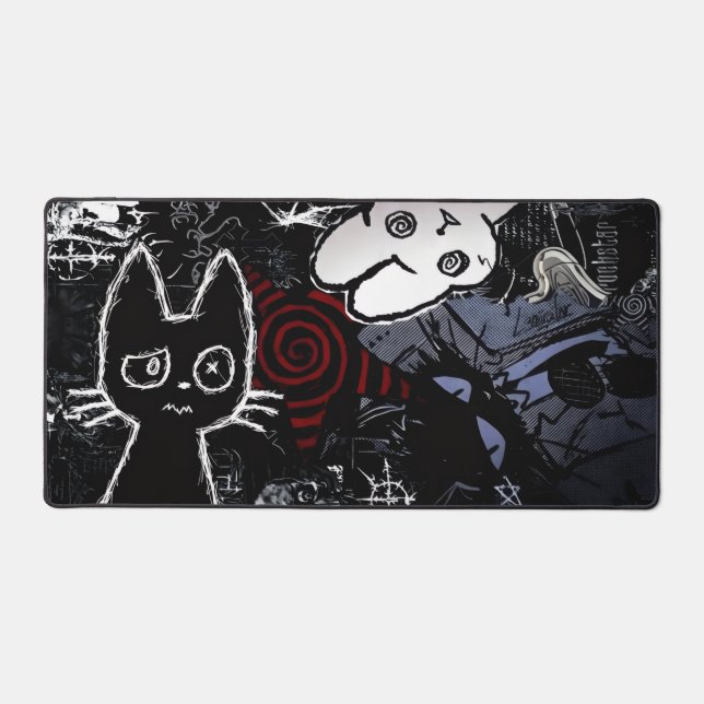 Niedlich Bunny Mouse Pad Schreibtischunterlage (Vorderseite)