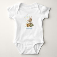 Niedlich Bunny My First Birthday T - Shirt
