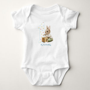 Niedlich Bunny My First Birthday T - Shirt