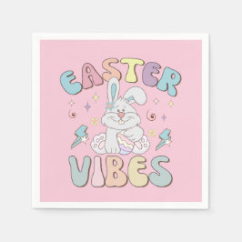 Niedlich Bunny Oaster Vibes Pastel Spring Party Serviette