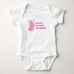 NIEDLICH BUNNY PINK I AM NIEDLICH BABY STRAMPLER