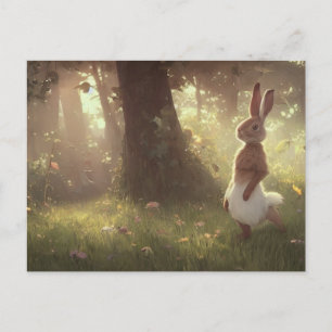 Niedlich Bunny Postcard Postkarte
