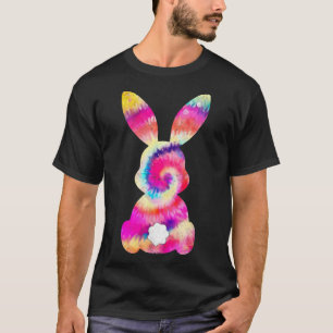 Niedlich Bunny Rabbit Gefärbte Krawatte Bow Krawat T-Shirt