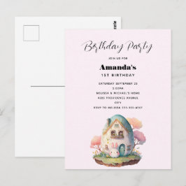 Niedlich Bunny Rabbit Japanischer Kawaii Stil Postkarte