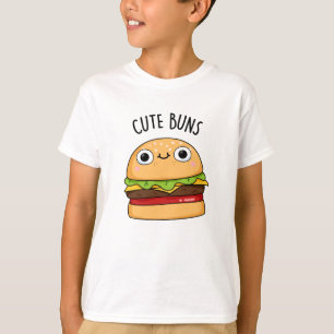 Niedlich Buns Funny Burger Puff T-Shirt