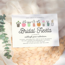 Niedlich Cactus Bridal Fiesta Brautparty