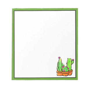 Niedlich Cactus cacti succuli Notizblock