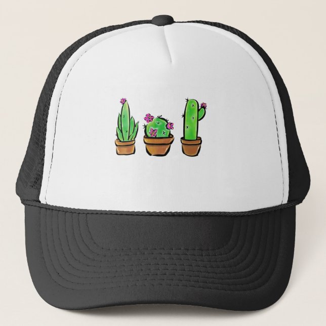 Niedlich Cactus cacti succuli Truckerkappe (Vorderseite)