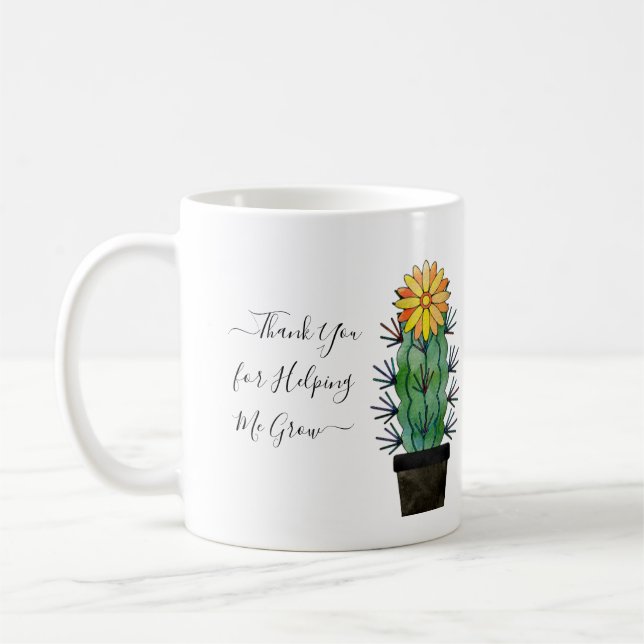 Niedlich Cactus Greenery Vielen Dank, dass Sie mir Kaffeetasse (Links)