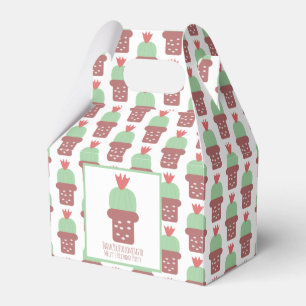 Niedlich Cactus Pflanze Birthday Party Danke Geschenkschachtel